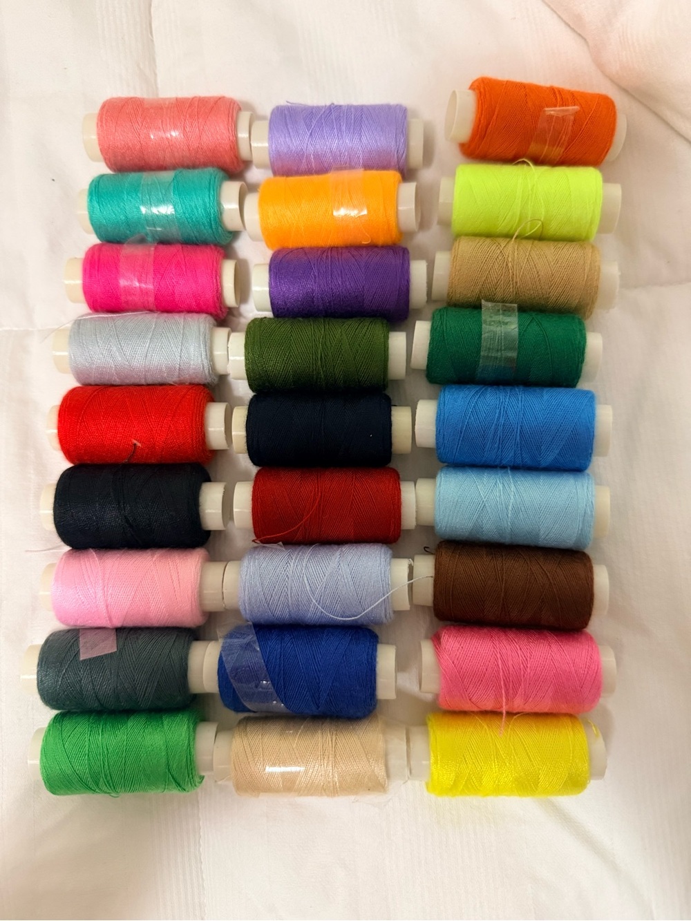 Hand Embroidering thread lot of colors 27 spools